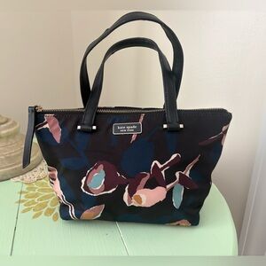 Kate Spade Black, Blue and Pink Floral Tote